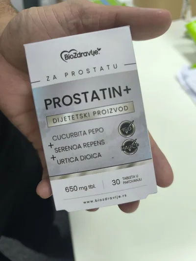 Prostatin+ kutija u ruci